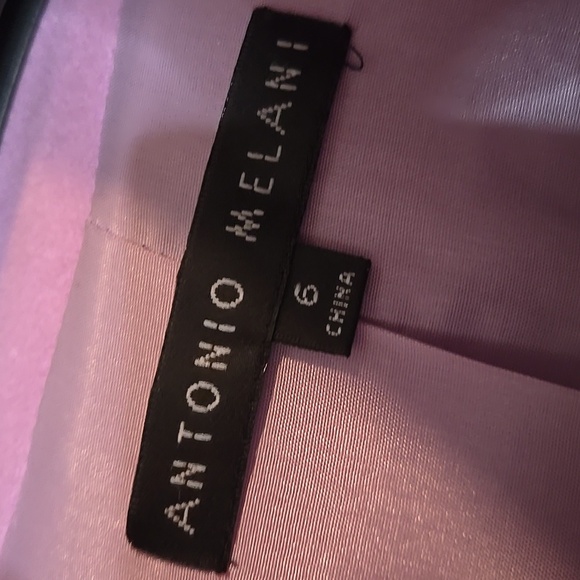 Antonio Melani Womens Purple‎ Wool Ruffle Trench Coat - Picture 4 of 6